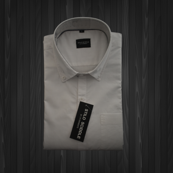 Men’s White Cotton Shirt – 100% Pure Cotton, Breathable, Classic Fit - Image 5