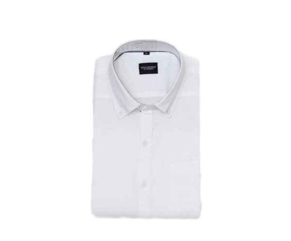 Men’s White Cotton Shirt – 100% Pure Cotton, Breathable, Classic Fit - Image 2