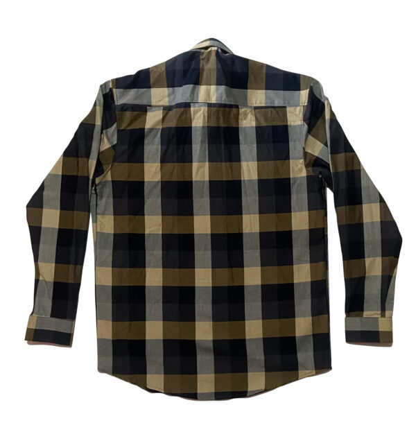 Men’s Navy Blue Cotton Checks Shirt – Pure Cotton, Slim Fit, Casual/Formal Wear - Image 4